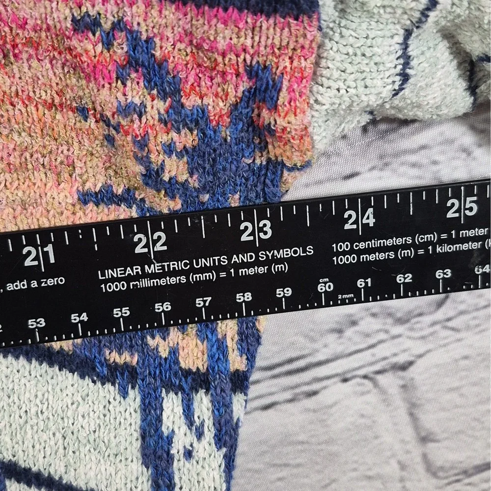 Free People Palm Breeze Sweater Womens Sz S Knit Beach Pullover Coastal Boho